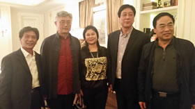 中国书法家协会副会长一行与一分田公司相关领导合影